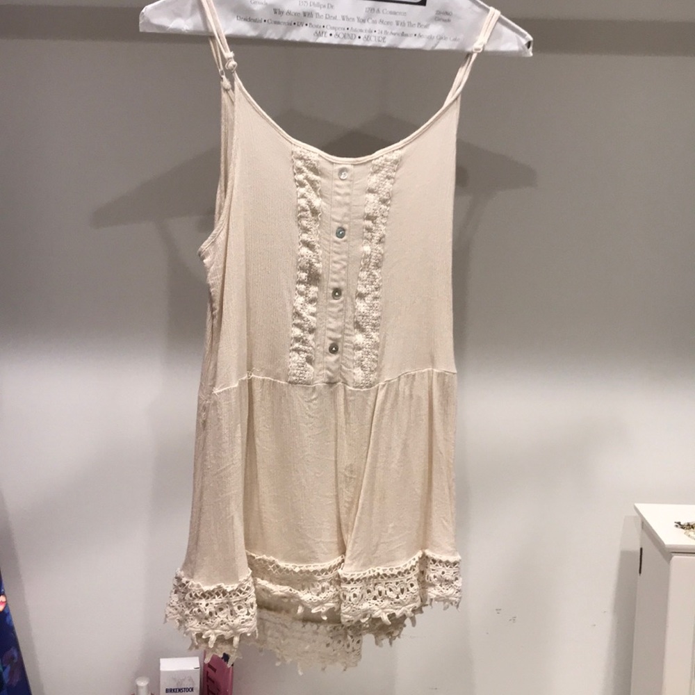Cream tank top